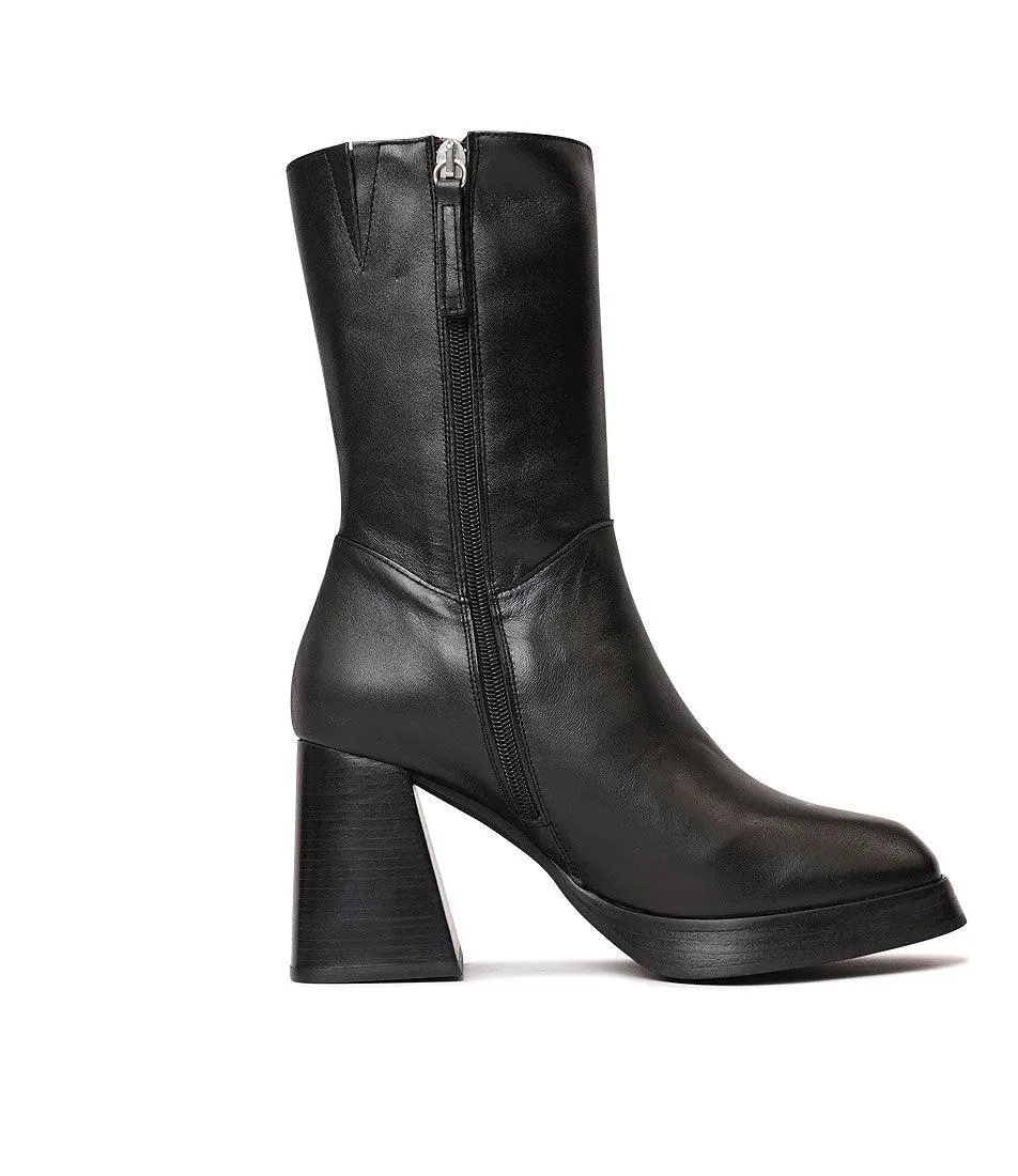 Ag-22565 Black Leather Boots