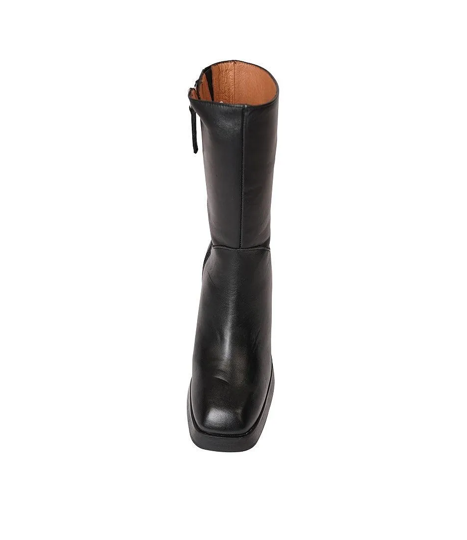 Ag-22565 Black Leather Boots