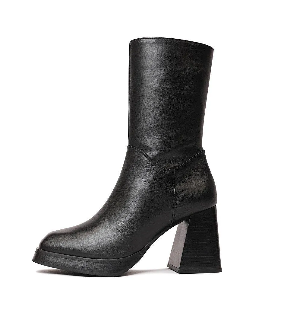 Ag-22565 Black Leather Boots