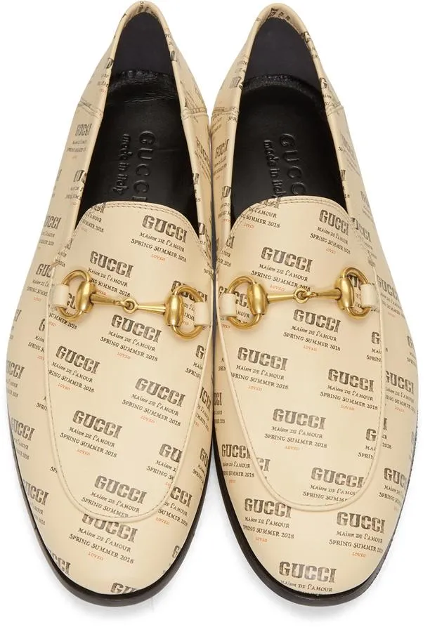 All Over Logo Stamp Brixton Loafers