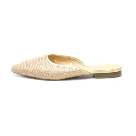 Ann Taylor Mules Fabric Beige Colour For Women