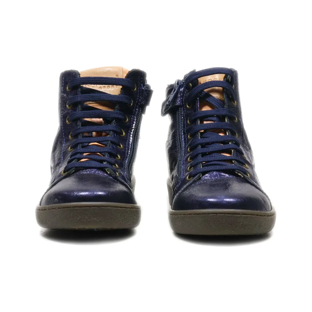 Bisgaard Ankle Boots Leather Blue Colour For Kids