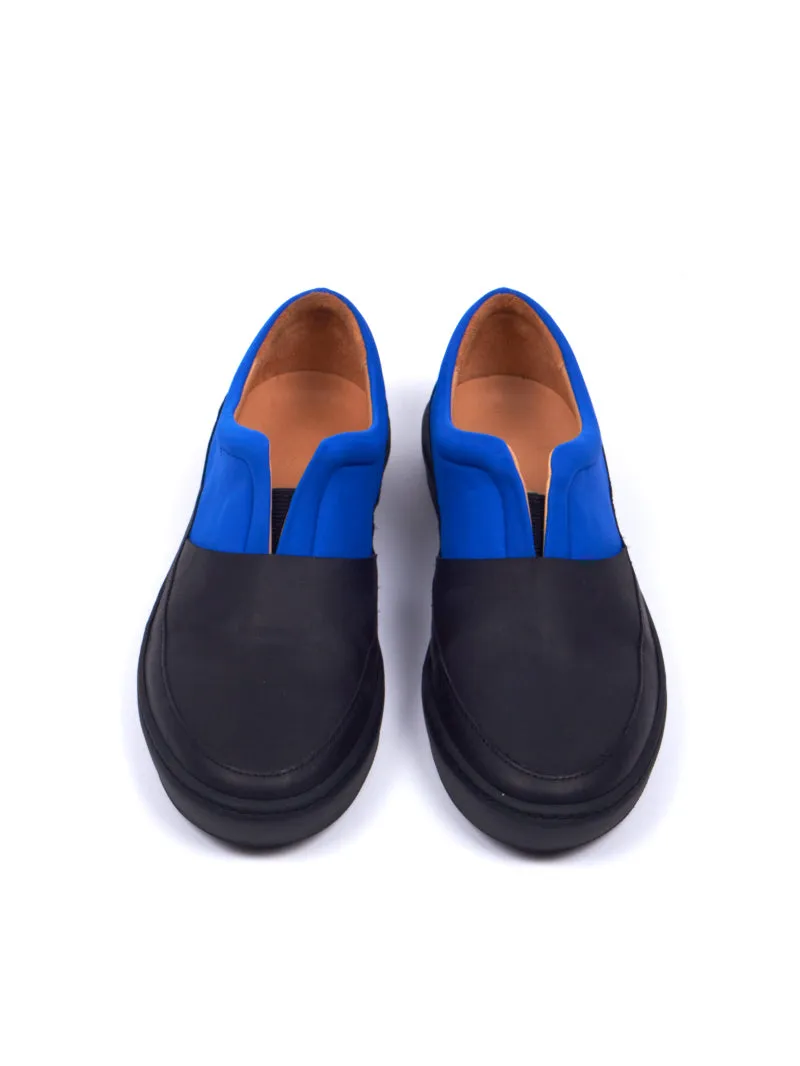 Boa slip ons, Royal/Black