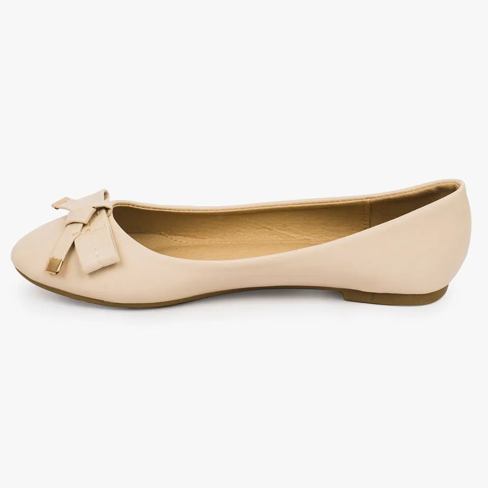 Bow detail flat ballerinas