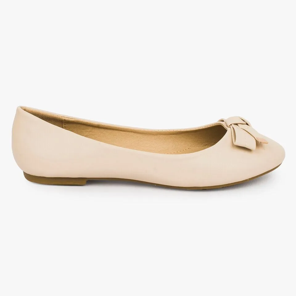 Bow detail flat ballerinas