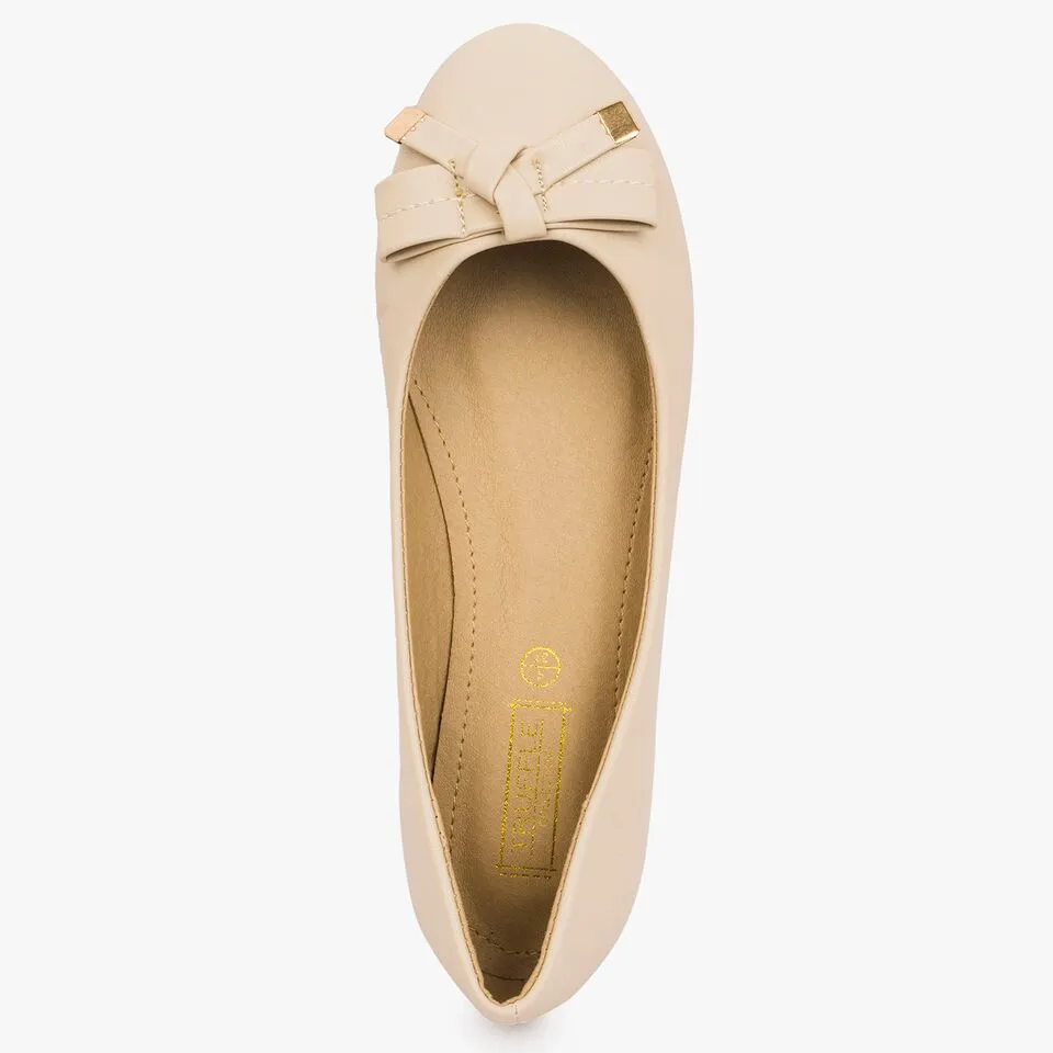 Bow detail flat ballerinas