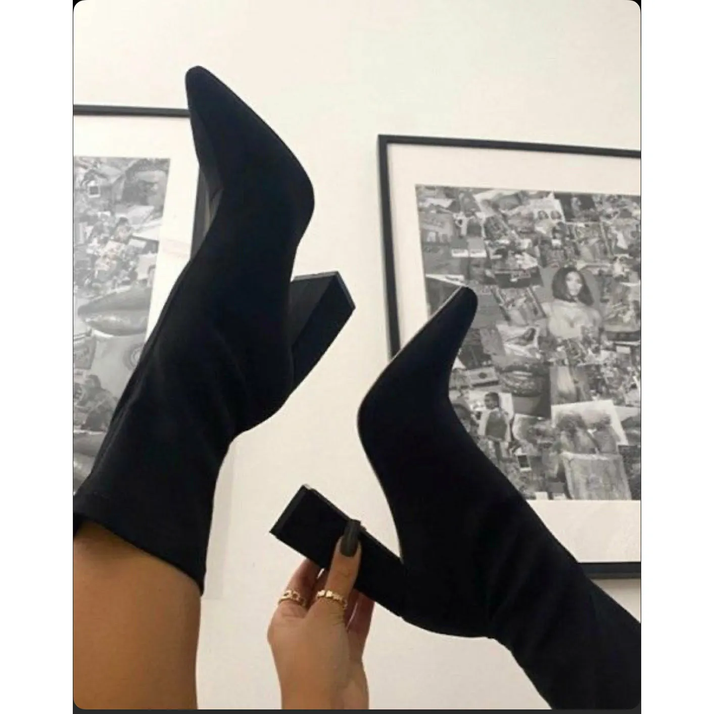 Chunky Heel Ankle Boots