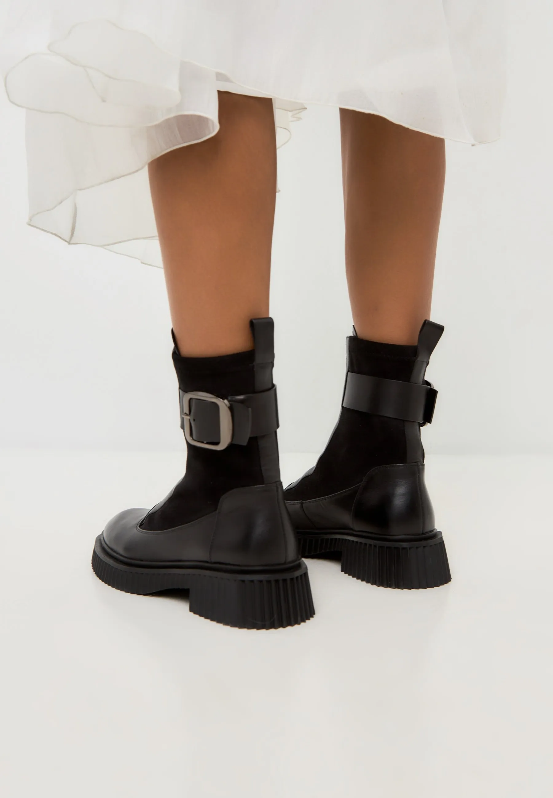 Chunky Sole Ankle Boots Ciara - Black