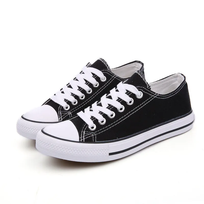 Classic Women's Korean Style Spring Couple Canvas Shoes