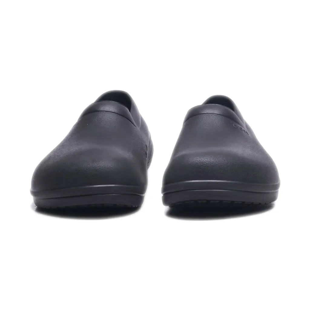 Crocs On The Clock Literide Slip Ons Rubber Black Colour For Women