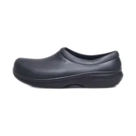 Crocs On The Clock Literide Slip Ons Rubber Black Colour For Women