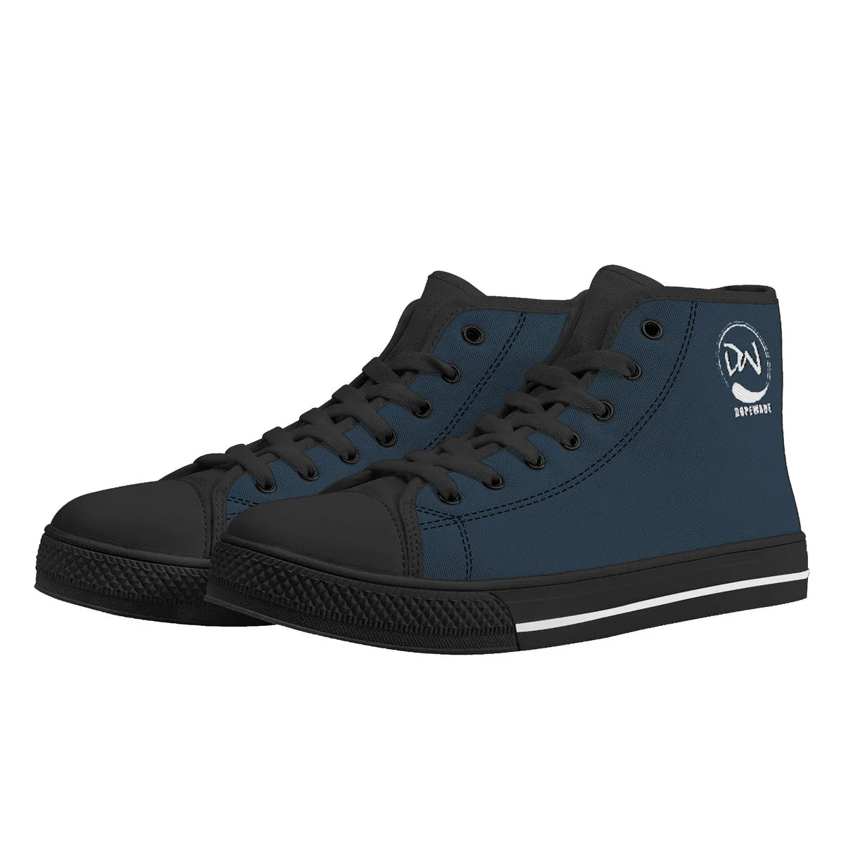 D25 High-Top Canvas Shoes - Black