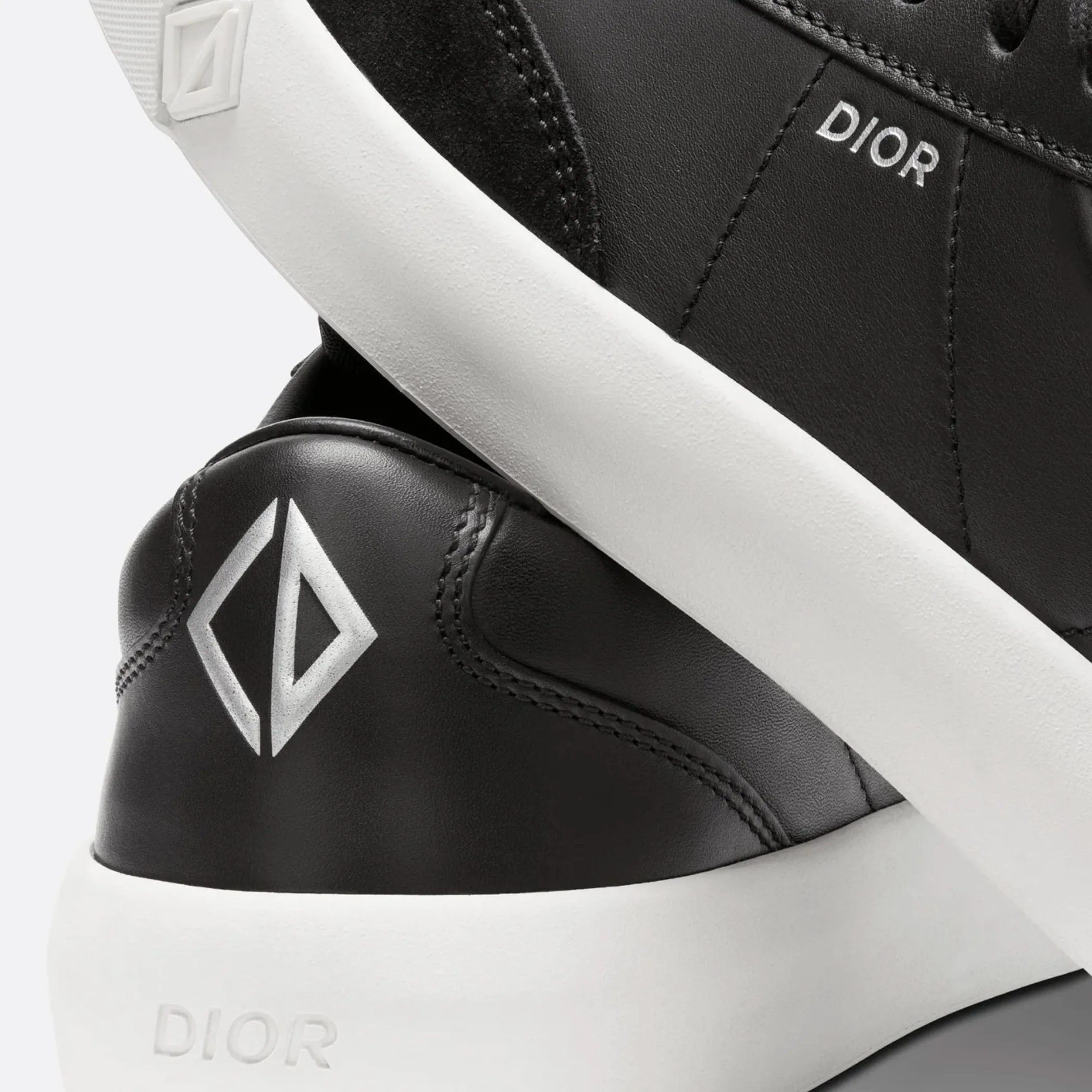 Dior B101 Black Leather Trainers