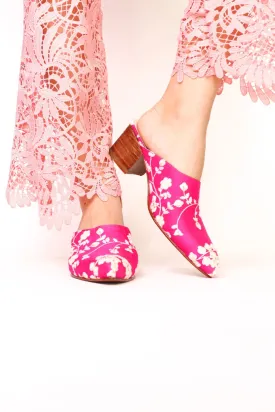 EMBROIDERED HEELED MULES MOMO X ANTHROPOLOGIE