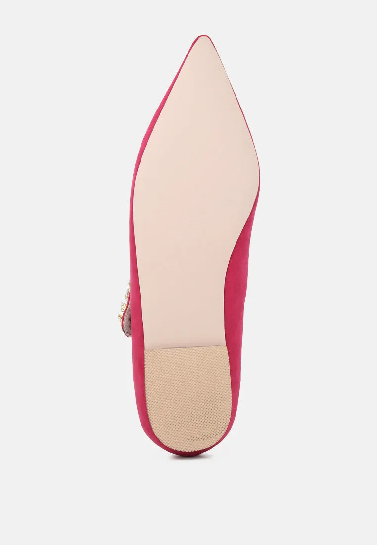 Fedora Pointed Ballerina Flats