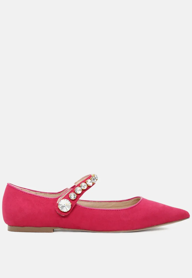 Fedora Pointed Ballerina Flats