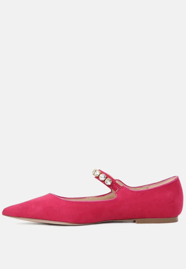 Fedora Pointed Ballerina Flats