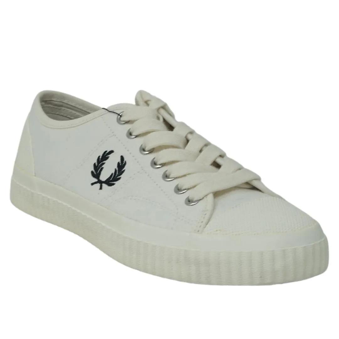 Fred Perry Hughes Low Canvas Light Ecru Trainers