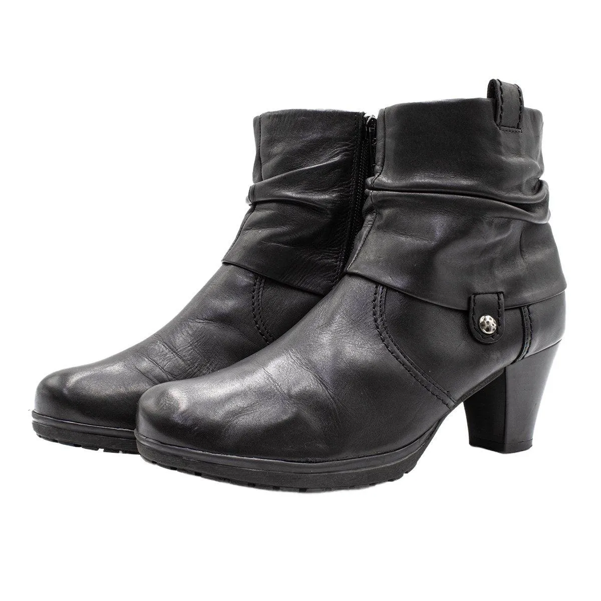 Gabor Brignall Ankle Boots Leather Black Colour For Women