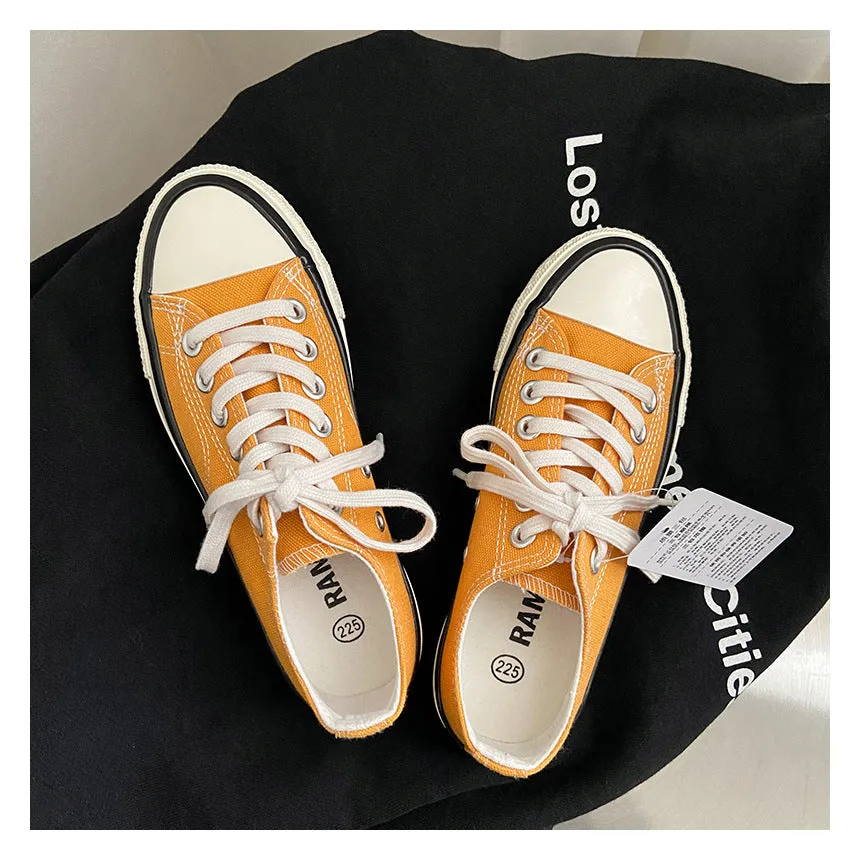 Glamorous For Male And Female Korean Canvas Shoes