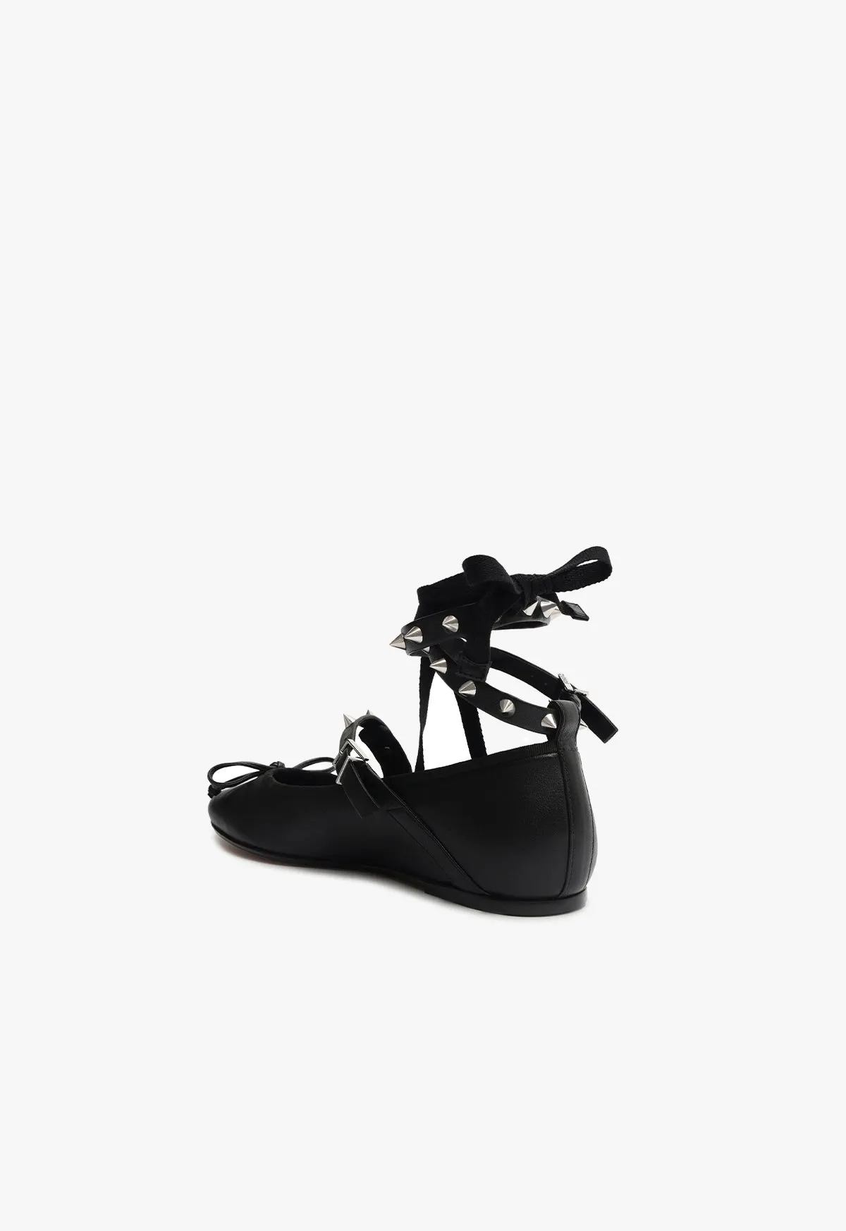 Larissa Lace Up Leather Flat