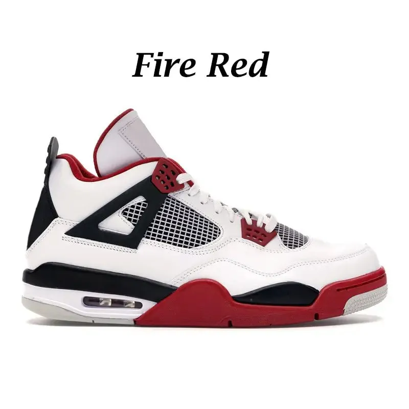 Men's and Women's OG AJ 4 Retro Red Thunder Canvas Retro 4 Shoes