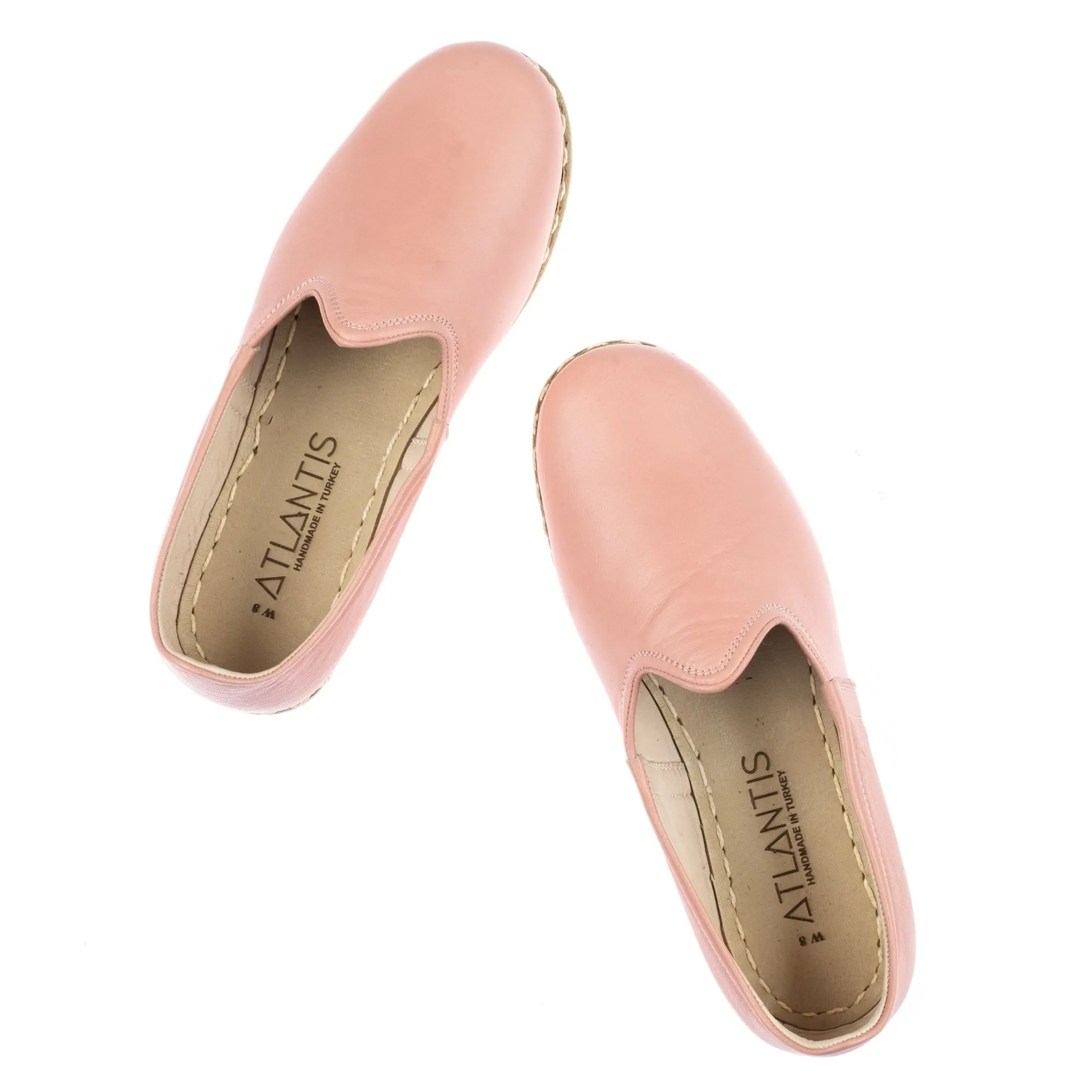 Men's Powder Pink Slip On Shoes