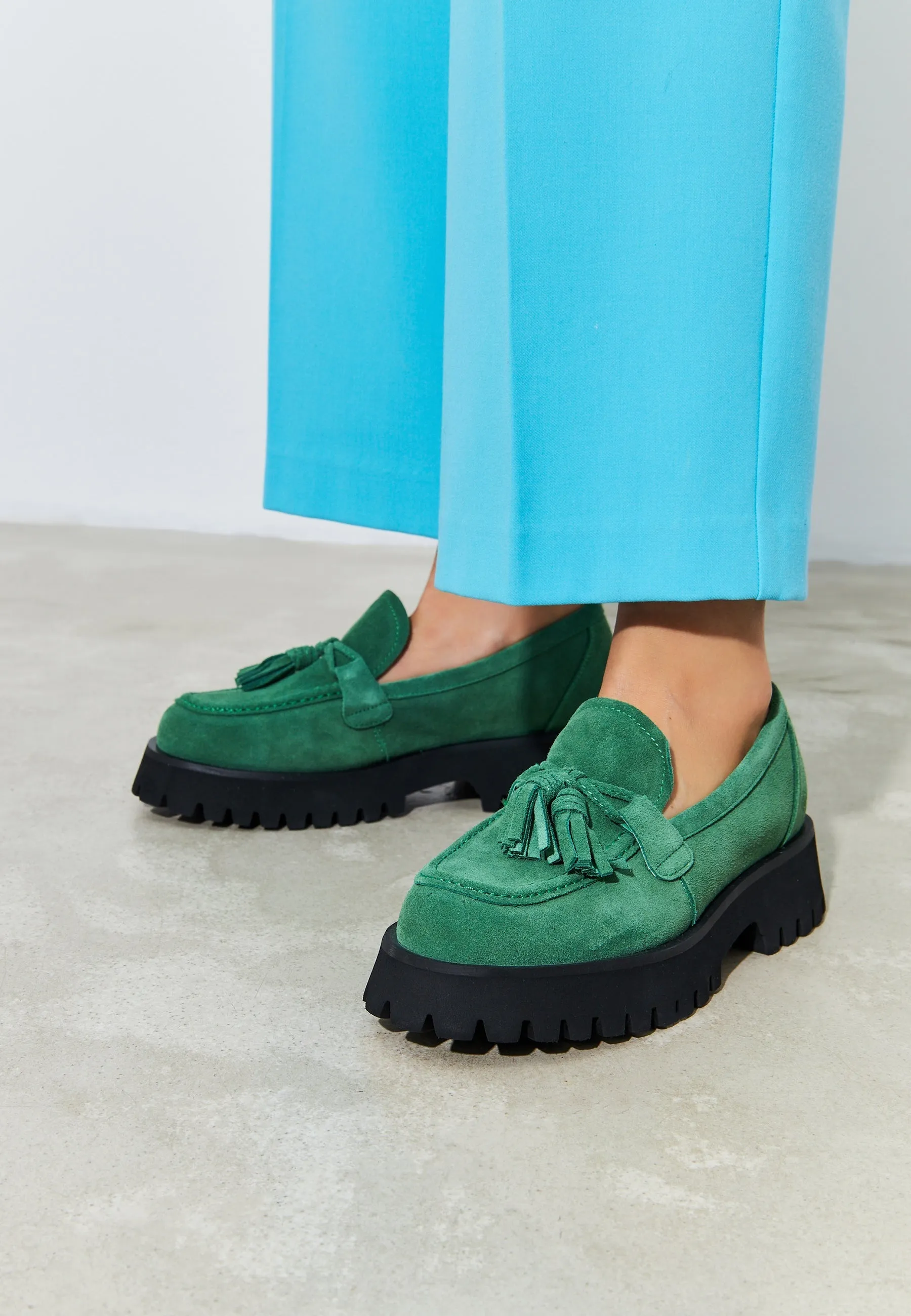 Platform Loafers Ksenia - Green