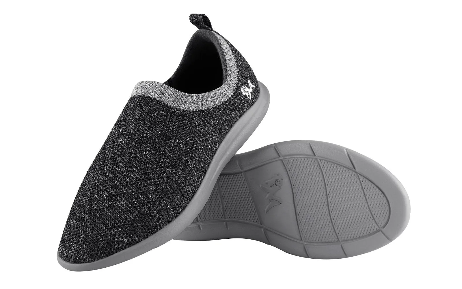 ReLive Knit Slip Ons : Grey Melange