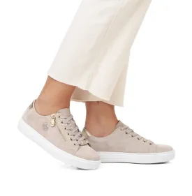 Rieker L59L1-60 Kasanga Nude Leather Trainers