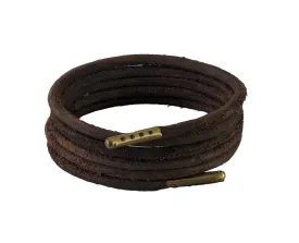 Shoelaces & Boot Laces Dark Brown 3 mm Round Leather