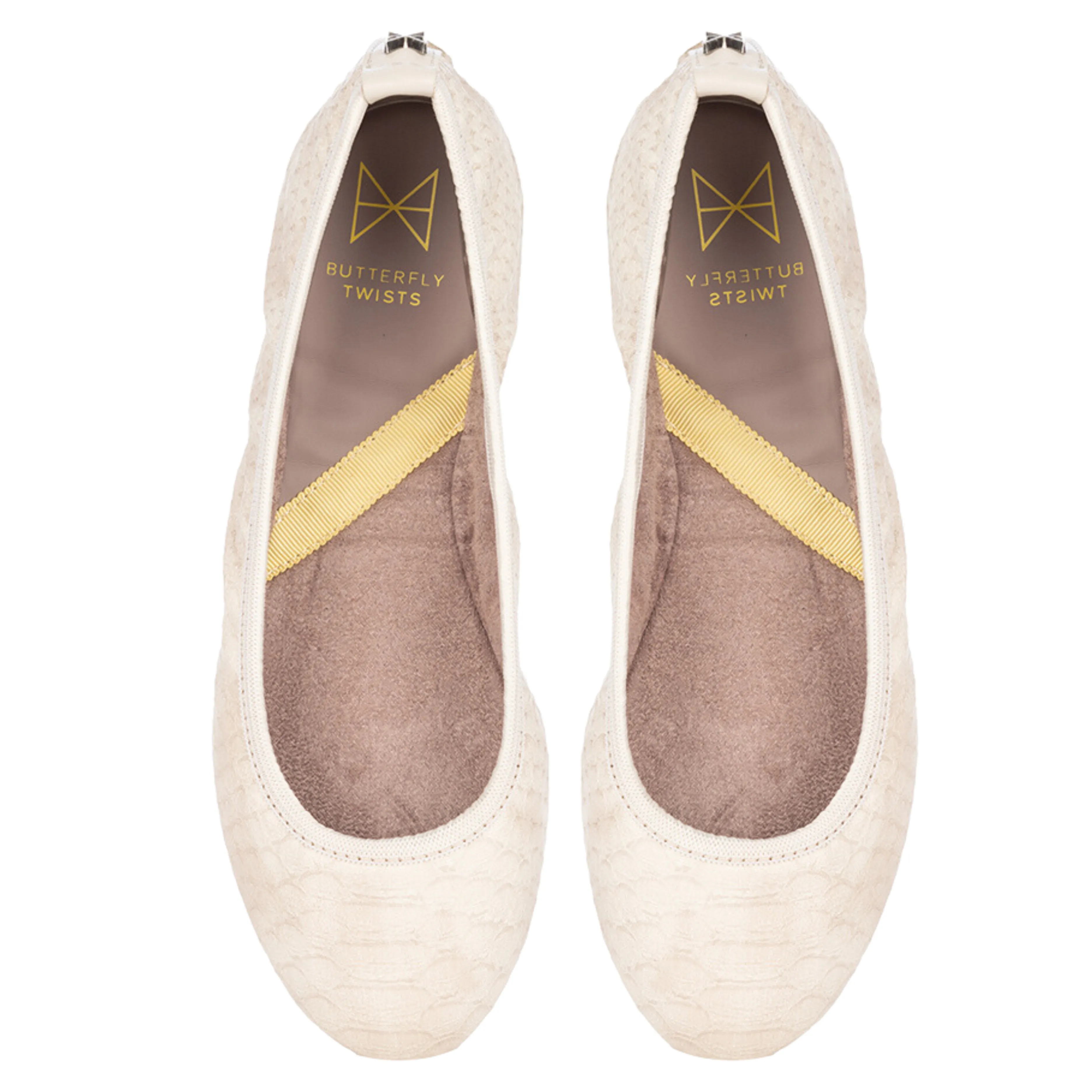 SOPHIA Ballet Flat Shoes - Natural Scales