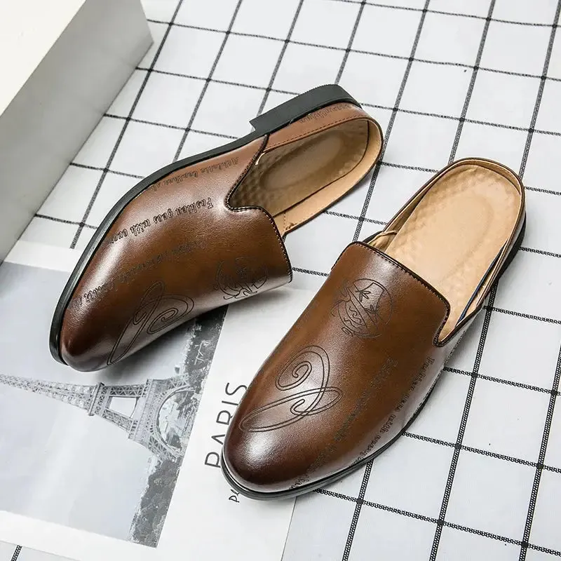 The Napul - Italian Style  Mules for men /Backless/Loafers half shoes