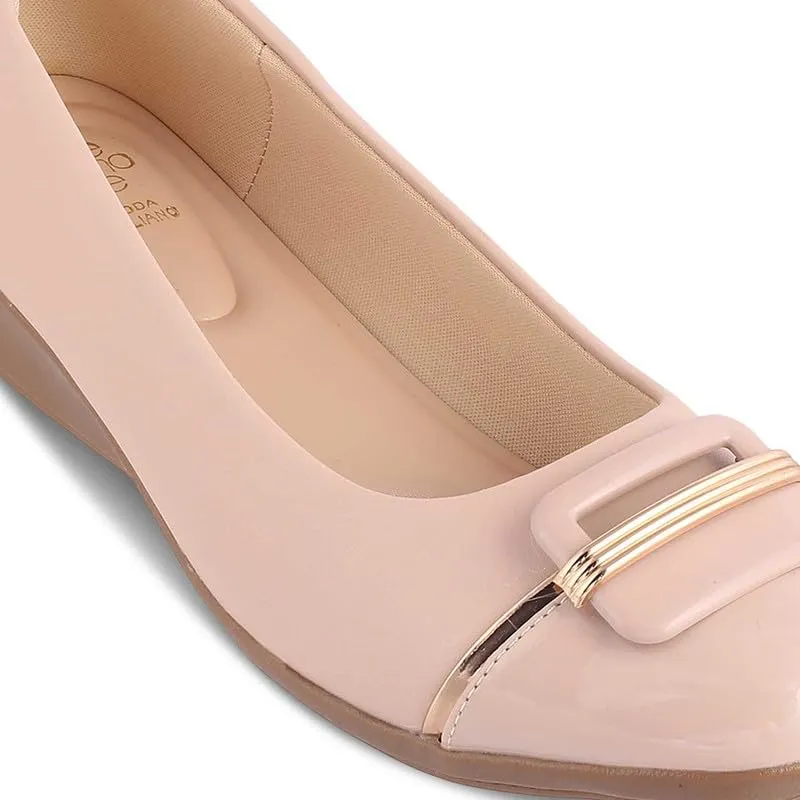 tresmode 239-MIAN Beige Women Flat Ballerina EU/37 UK/4