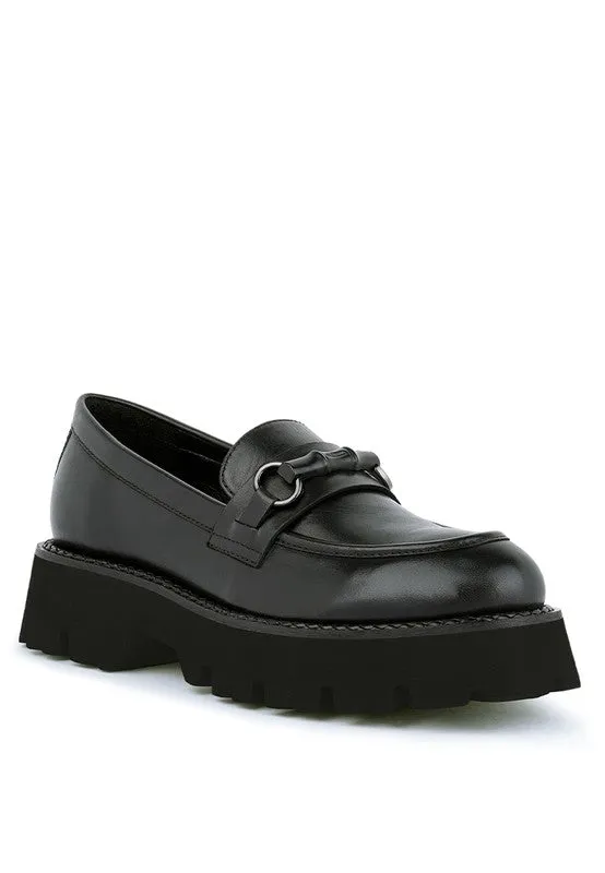 VIOT - Chunky Leather Loafers for women